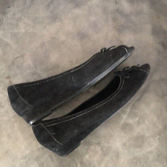 Aerosoles Fettucine Slip On Suede leather open toe flats Shoes Women's Size 7 - Picture 4 of 4